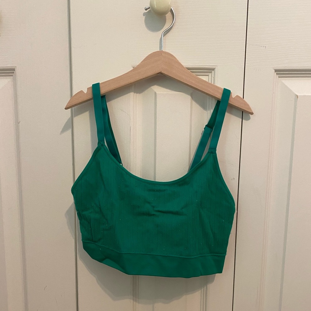 A green, Auden, bralette.